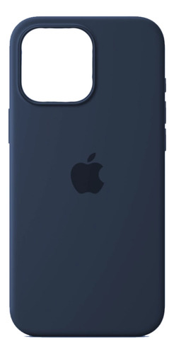 Funda Iphone 13 14 15 Silicona Case Pro Y Pro Max Azul Oscuro Iphone 14 Pro