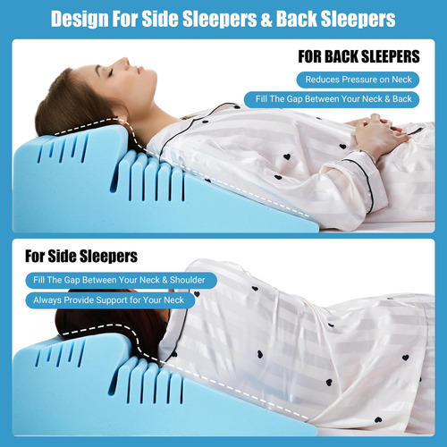 Hombys Almohada De Cuña De Espuma Viscoelástica Para Dormir