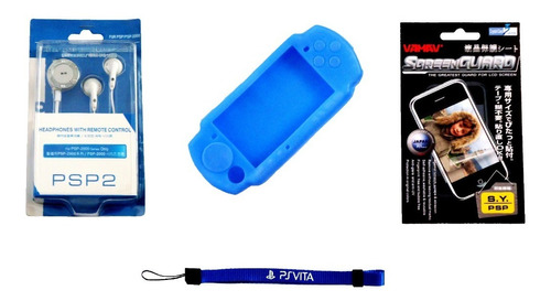 ¡¡¡ Kit Funda, Mica, Correa Y Audífonos Para Psp Slim !!!