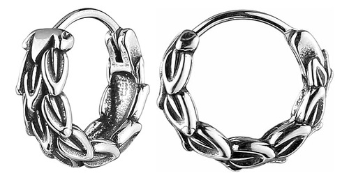 Aretes Aro Dragon Para Hombres Y Mujeres Acero Inoxidable Go