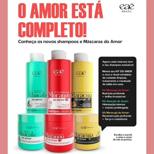 Shampoo Maracujá Do Amor Eaê Brazil 1l Reconstrução Original