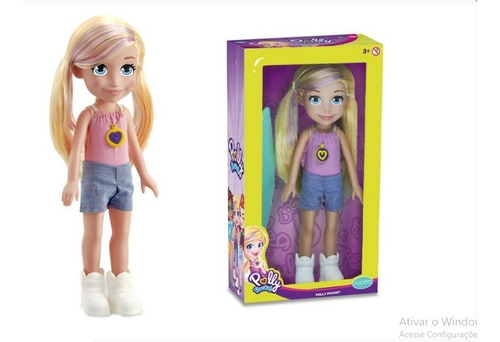 Boneca Polly Surfista Polly Pocket Mattel C/ Prancha De Surf