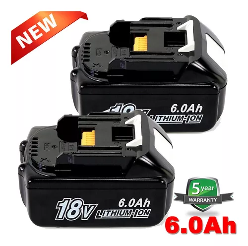 2 Baterías Reemplazo Para Makita 18v Bl1830 Bl1860 6.0ah 18v Genéricas