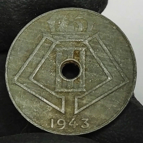 Bélgica 10 Centimos - Léopold Ill 1943 Antigua Moneda