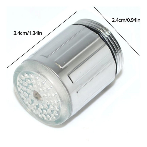 Grifo Led Con Control De Temperatura Con Luz Tricolor Para B