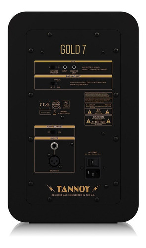 Imagen 4 de 5 de Monitor De Estudio Tannoy Gold 7 Coaxial Bi - Amp De 300w