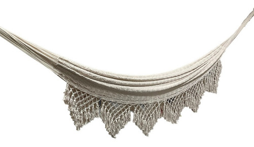 Imagen 3 de 4 de Bonita Hamaca Yucateca 100% Artesanal Macramé Color Beige