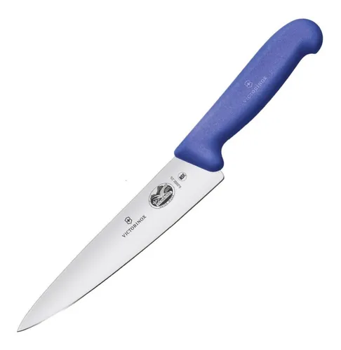 comprar Cuchillo Victorinox Trinchar Hoja 25cm Fibro Azul 5.2002.25.