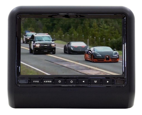 Monitor Automotivo Multilaser 9 Para Encosto Cabeca Preto