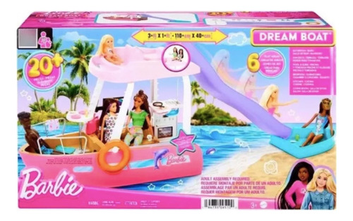 Barbie Barco De Ensueño Dream Boat + 20 Piezas