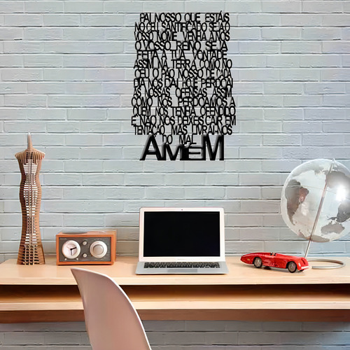 Marco decorativo de oración negro hueco de 3 mm, hueco, MDF