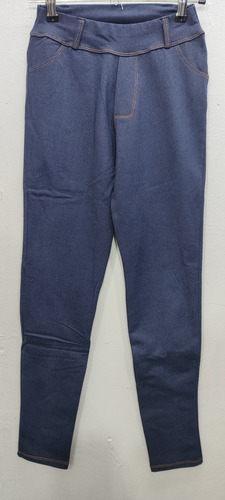 Calza Simil Jeans Talles Especiales. Frizadas