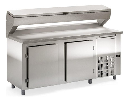 Balcao Refrigerado Condimentador Gbpz200t Inox 220v Gelopar