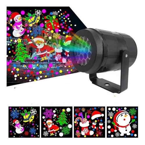 Proyector De Luz Navideña Con Forma De De Colores Para El