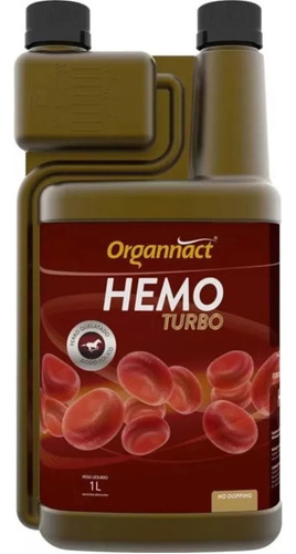 Organnact Hemo Turbo suplemento 1L para equinos