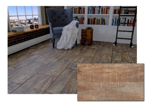 Ceramica Simil Madera Cortines 35x60 X M2 Parquet Cerezo 1ª 