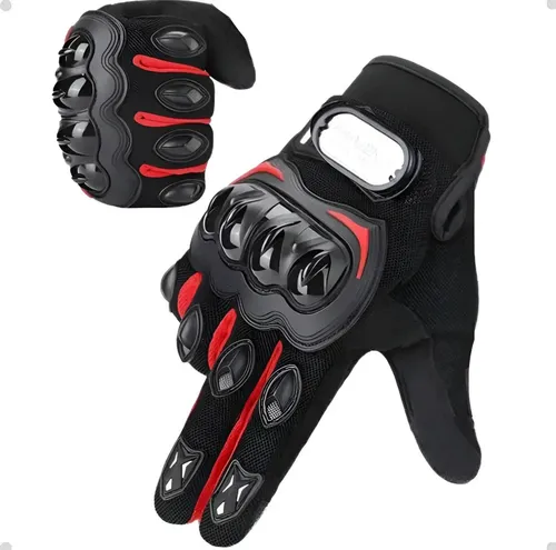 Luva Motoqueiro  Motociclista Impermeável Proteção Moto Preto Único
