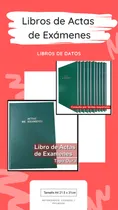 Comprar Libro De Actas De Exámenes 21,5 X 31 Cm A4 -promo Tapa Dura