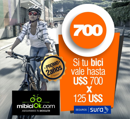 Seguro Mibici Ok Bicicleta U$700 Por 2 Años Nuevas Usadas