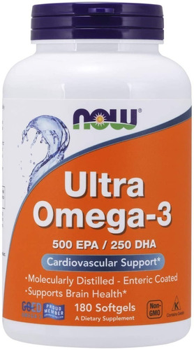Ultra Omega-3 Molecularmente Destilado 180 Cap