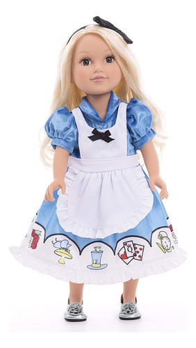 Vestido De Muñeca De Princesa Alice Con Diadema (solo ...