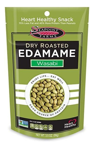 Seapoint Granjas Wasabi Seco Tostado Edamame, Saludable Sin