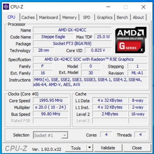 Dell Wyse 5060 Amd Gx 424 Cc 4gb Ram Ssd 128gb (Usado)