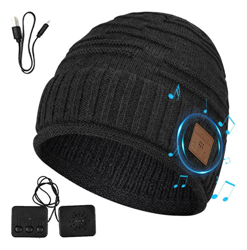 Gorro De Punto Tipo B Auriculares Bluetooth Cálidos