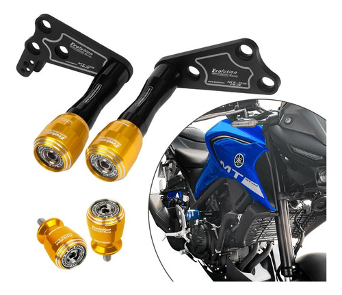 Kit Slider Dianteiro E Traseiro Spring Yamaha Mt-03 Mt03