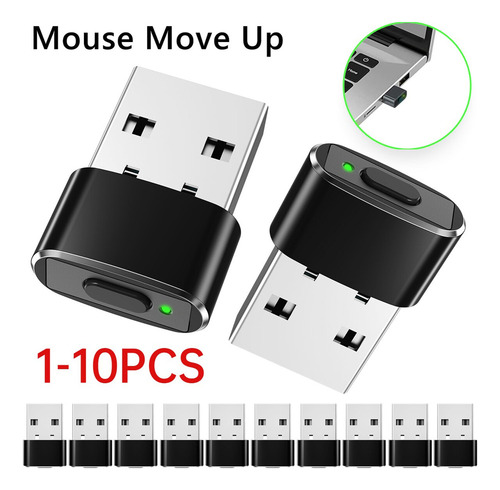 1-10 Unidades De Mouse Usb Jiggler Undetectable Mouse Mover