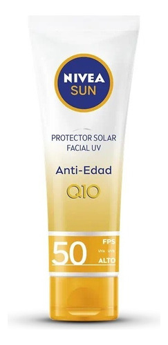 Protector Solar Facial Nivea Sun Anti Edad Q10 Fps50+ 50 Ml