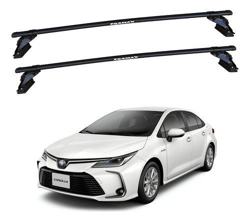 Barras De Techo Eqmax Acero Toyota Corolla 2020+ Negro