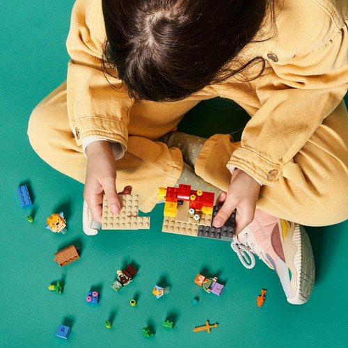 Lego Minecraft O Recife De Coral Com Afogado Peixes-balão