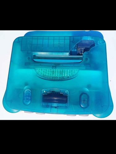 Nintendo 64 Ice Blue Solo Consola Con Detalles Estéticos 