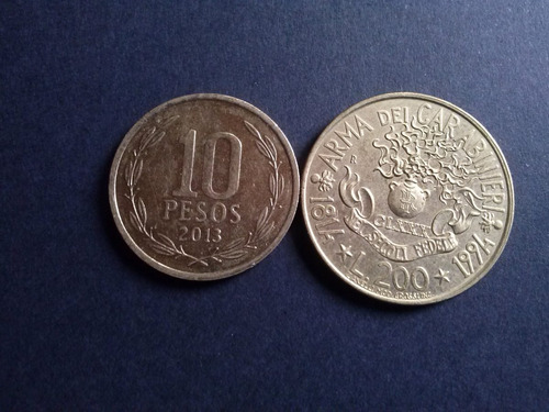 Moneda Italia 200 Liras Bronce 1994 (c21)