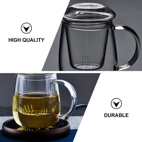 1 Juego De Tazas De Té De Vidrio Resistentes Al Calor Con Fi