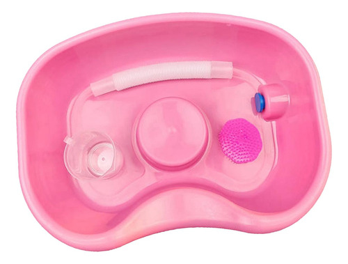 Lavabo De Champú Junto A La Cama, Lavado De Cabello Rosa