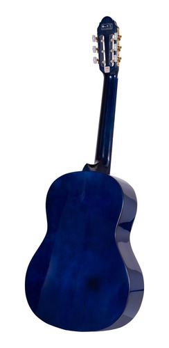 Imagen 3 de 11 de Guitarra Criolla Niño Parquer Azul Principiante Con Funda