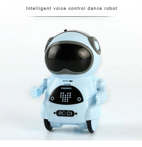 Mini Robot Musical Con Focos Led De Tamaño Miniatura