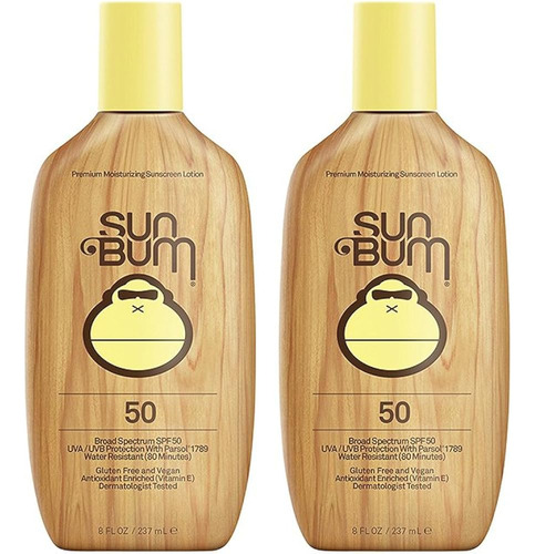 Sun Bum Loción Hidratante Protector Solar Peqvd, Spf 50 (paq