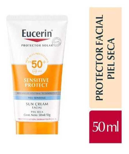 Eucerin Sun Crema Facial Fps50+ X 50 Ml Pieles Secas