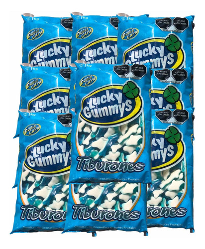 Gomitas Lucky Gummys Tiburones 10 Kg 