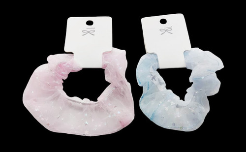 12 Set Donas Ligas Elásticas Cabello Niña, Mujer Scrunchies
