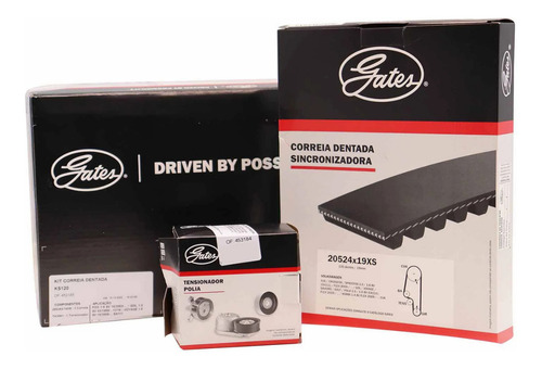 Kit Correia Dentada Tensor Gates Ks120 Fox Gol Golf Kombi