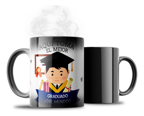 Tazón Taza Mágica Personalizada ( Graduación )