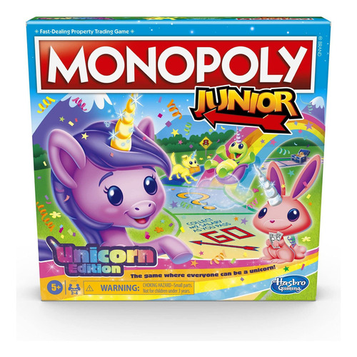 Monopoly Junior: Unicorn Edition - Juego De Mesa Para 2- Mpy