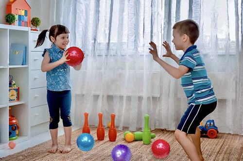 Bolas De Knobby - Paquete De 6 Bolas Sensoriales De 7.0 En Y