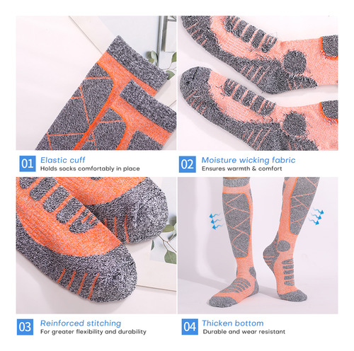 Calcetines Deportivos Para Mujer, Calcetines De Esquí, Calce