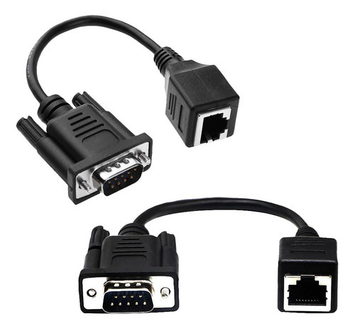 Extensor de vídeo Vga F M para F Lan Cat5 Cat5e Cat6 Rj45