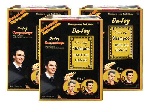 3 Shampoo Pinta Canas - Da Joy 25ml X10 Sachets